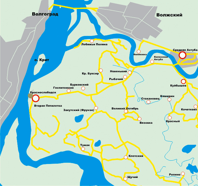 Рублёвка на карте